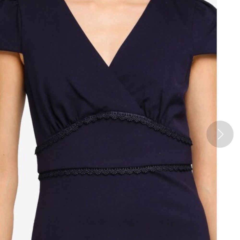 Forever ever New Tasha Ponte Dress navy blue jersey stretch size 8 - Picture 5 of 10